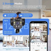 Caméra solaire intelligente QL19 8W 6MP étanche avec audio bidirectionnel 4G/WiFi, vision nocturne couleur et stockage cloud
