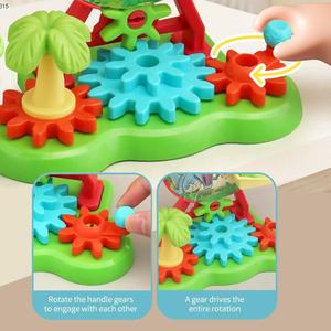 El más nuevo rompecabezas para niños Diy pequeño juguete de construcción de estacionamiento 360 <span class=keywords><strong>Rolling</strong></span> Cute Bricks Gear <span class=keywords><strong>Duck</strong></span> Track Toys - Product Image 5