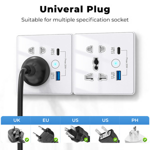 Sixwgh Tuya Thông Minh Wi-Fi + BLE Tường Ổ Cắm Với USB-C Pd 3.0 Và USB-A QC 3.0 Nhanh Chóng Sạc Alexa Google Nhà 13A/2860W Max Tải - Product Image 4
