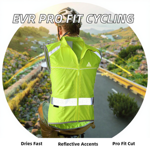 EVR Pro Fit Team Racing Club Adult Unisex Lightweight Reflective <b>Long</b> Sleeve Quick Dry Polyester Cycling Jersey - Product Image 2