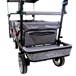 Carro plegable para acampar, carros de mano, carro, cochecito para picnic, carro de utilidad al aire libre con dosel para niños