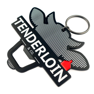 Décapsuleur porte-clés personnalisé avec logo, en alliage de zinc émaillé, décapsuleur porte-clés 3D avec lettres de marque - Product Image 6