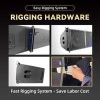 Système audio professionnel CHORDIO CF210 Line Array, configuration complète de sonorisation PA pour les installations de lieux de culte et d'églises