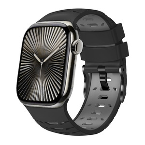 สายนาฬิกา Upro แบบสองสีสำหรับ Apple Watch Ultra 2 49 มม. 45 มม. 44 มม. 42 มม. สายนาฬิกาซิลิโคนนุ่มสำหรับ iWatch SE 7 8 9 สำหรับผู้ชาย - Product Image 5