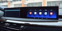 Radio vidéo multimédia Android double écran de 21 pouces pour BMW X5X6 F15 F16 NBT EVO 2014 - 2018 Navigation GPS automatique Bluetooth WiFi