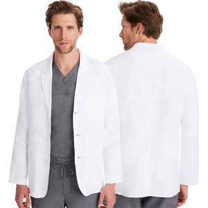 Bata de laboratorio Grande y Pequeña para hombre, uniforme de hipopótamo médico de longitud corta, uniforme de enfermera estampado de manga larga para uso hospitalario, tienda de recordatorios - Product Image 5