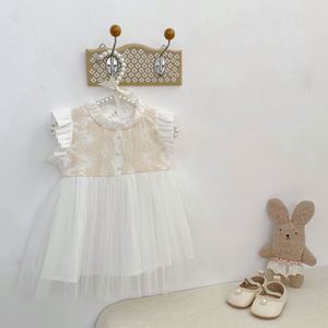 Engepapa Kinderen Schattige Zomer Baby Meisjes Prinsessenjurkjes Verjaardag Muslin Witte Baby Meisjes Kleding - Product Image 3
