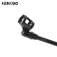 Support de diffusion en direct en métal populaire SJ09 - Portable et réglable - Avec microphone et pince pour téléphone - Pour utilisation sur bureau ou diffusion en direct