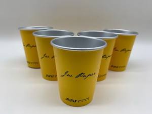 Gobelets à café en papier enduit écologiques personnalisés en gros, qualité alimentaire, revêtement PE, logo personnalisé pour boissons gazeuses - Product Image 3