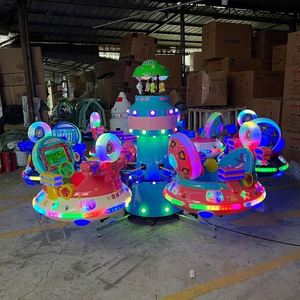Manège Rotatif Intérieur : Équipement d'Amusement Multijoueur, Train sur Rail, Balançoire Carrée, Carrousel en Plastique pour Usage Domestique – Optimal - Product Image 6