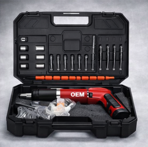 Pistola sparachiodi a soffitto senza fili brevettata, autopulente, silenziosa, per fissaggi manuali su acciaio e cemento con forza regolabile - Product Image 5