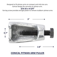 Kit de séparation de biellettes de direction Sunbright, séparateur de rotule de camion, extracteur de bras, kit de démontage, outil de démontage et d'installation de rotule