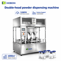 Machines de remplissage de bouteilles en verre à grande vitesse Hebo pour poudre, gouttes pour les yeux, huile essentielle et mini-bouteilles de liquide