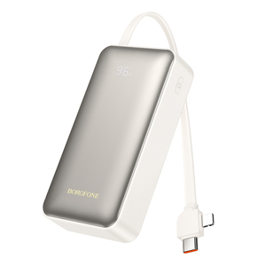 Banco de Energía Borofone BJ77 de 22.5W y 10000mAh con Dos Cables Integrados, Carga Rápida PD para <span class=keywords><strong>iPhone</strong></span> 15 Pro Max, Carga 3 Dispositivos al Mismo Tiempo - Product Image 3