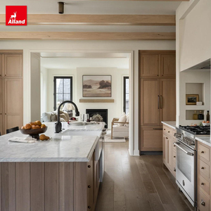 Mobile da <span class=keywords><strong>Cucina</strong></span> Allandcabinet <span class=keywords><strong>in</strong></span> <span class=keywords><strong>Legno</strong></span> Sbiancato con Finitura Transizionale, Unità Incassata con Lavello e <span class=keywords><strong>Piano</strong></span> <span class=keywords><strong>di</strong></span> <span class=keywords><strong>Lavoro</strong></span> <span class=keywords><strong>in</strong></span> Marmo - Product Image 1