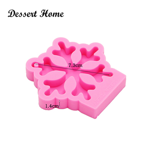 Shenhong — moule en Silicone brillant pour arbre de noël, clochette de flocon de neige, pour décoration de gâteaux, <span class=keywords><strong>Fondant</strong></span>, outils pour décoration de Sugarcraft, bonbons à gomme - Product Image 3