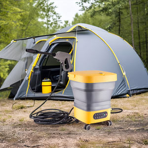 Hidrolavadora Portátil de Plástico de 21V Inalámbrica con 4 Niveles de Presión Ajustables, Batería de 4000mAh, Cargador Rápido y Motor sin Escobillas - Product Image 4