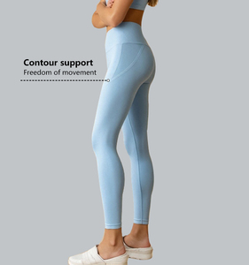 XW-Q231 2025 nouveau Scrunch Bum gratuit sans couture collants d'entraînement humidité mèche taille haute Compression Yoga Legging Squat preuve Legging - Product Image 4