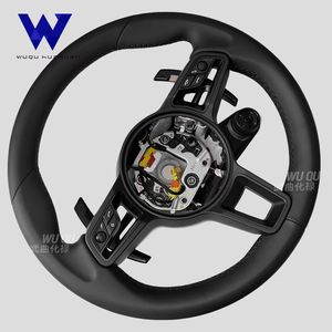 Adaptateur de volant en cuir <span class=keywords><strong>SC</strong></span> adapté aux ventes directes d'usine <span class=keywords><strong>Porsche</strong></span> 718 991 <span class=keywords><strong>911</strong></span> Panamera Cayenne Cayman Boxster - Product Image 2