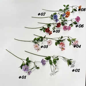 Mejor vendedor, pequeñas flores artificiales <span class=keywords><strong>de</strong></span> seda blanca, mariposa <span class=keywords><strong>de</strong></span> 3 cabezas, Ranunculus <span class=keywords><strong>Aster</strong></span> para el hogar, Día <span class=keywords><strong>de</strong></span> la madre, Navidad, Escuela trasera - Product Image 6