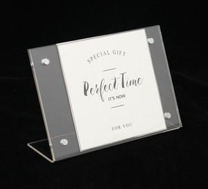 Ngang Loại L Hình <span class=keywords><strong>A4</strong></span> A5 A6 Kích Thước Bảng Acrylic Rõ Ràng Menu Đăng Thẻ Đứng Từ Chủ Giấy Cho Hải Quan Giấy Chèn - Product Image 3