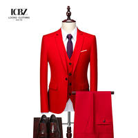 Costume sur mesure LCBZ pour homme, costume de bureau à un bouton, ensemble 3 pièces simple boutonnage, grandes tailles, costumes et blazers pour homme