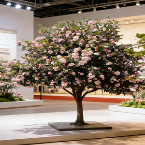 Árbol de Camelia Artificial de Alta Simulación, Flores de Seda Multicolores, Planta Artificial para Decoración de Sala de Estar, Cafetería, Tienda - Product Image 2