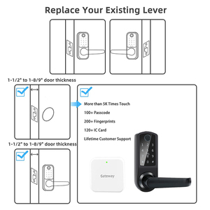 Cerradura Inteligente Multifuncional con NFC, Huella Dactilar, Contraseña, Tarjeta RFID y <span class=keywords><strong>Llaves</strong></span> Mecánicas - Product Image 6