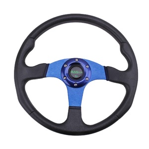 Volant de course RASTP 13,38 pouces à 3 branches en cuir PU pour jeux de voiture et karting - Product Image 3