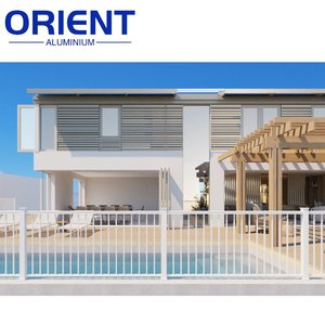 Villa ringhiera in alluminio stile moderno ringhiera scala su misura completamente saldato bar balaustra sui balconi esterni - Product Image 6