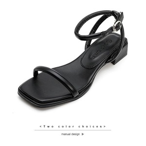 Sandales d'été pour femmes à talon épais, style féerique, avec perles, mode estivale, dessus en maille respirante, doublure en fausse fourrure, boucle moelleuse, semelle en caoutchouc - Product Image 5