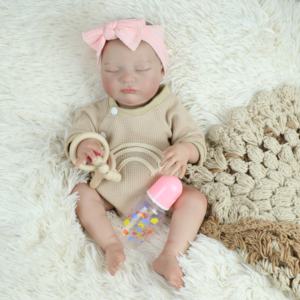Lifereborn Muñecas <span class=keywords><strong>Reborn</strong></span> de Vinilo de 19'' (48cm) Económicas, para Dormir, con Accesorios, Bebés <span class=keywords><strong>Reborn</strong></span> Realistas - Product Image 3