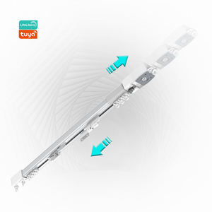 Rail de rideau en aluminium extensible robuste pour plafond, pliage en S, pliage ondulé pour rideaux motorisés, projets hôteliers, OEM ODM - Product Image 3