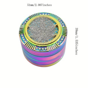 Wholesale <b>Herb</b> <b>Grinder</b> High Quality Small Portable New Glimmer Zinc Alloy <b>Herb</b> <b>Grinder</b> - Product Image 2