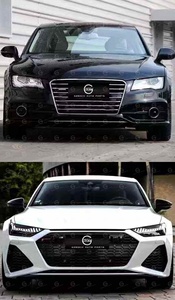 Kit de Carrocería <span class=keywords><strong>A7</strong></span> para Audi <span class=keywords><strong>A7</strong></span> 2011+ a RS7 <span class=keywords><strong>2019</strong></span>+, Parachoques Delantero y Trasero, Capó, Guardabarros, Tapa del Maletero, Faldones Laterales, Faros <span class=keywords><strong>A7</strong></span> - Product Image 4