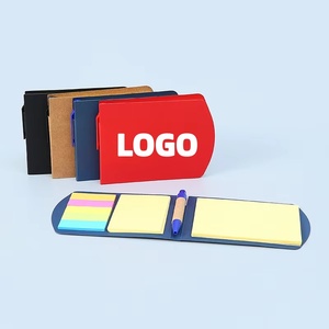 Custom Promotional Eco-Friendly Kraft Paper Self-Adhesive Memo Pad <b>Sticky</b> <b>Notes</b> Customized Color Logo for School Office Home - Product Image 1