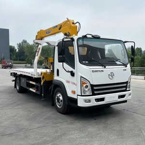 Best Selling 4x2 <b>Flatbed</b> Wrecker with 5 Ton Boom Arm Crane Recovery <b>Truck</b> for Sale - Product Image 4