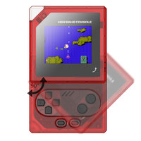 Nouvelles consoles de jeu portables à design pivotant avec batterie rechargeable et cartes décoratives DIY