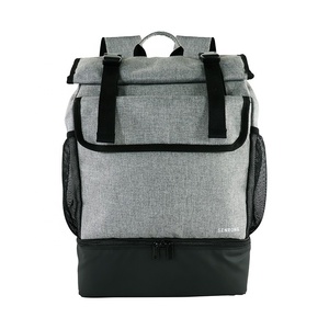 Sac à dos unisexe personnalisable vintage Oxford 20-35L grande capacité avec compartiment à chaussures, antivol, en polyester imperméable - Product Image 1