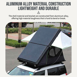 Tente de toit rigide en aluminium avec accès au toit ouvrant, ouverture automatique rapide quatre saisons, étanche, pour camping extérieur sur SUV - Product Image 3
