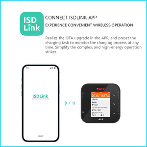 Air8 isdt ที่ชาร์จแบตเตอรี่20A ลิเธียม500วัตต์เครื่องชาร์จแบตเตอรี่ DC 1-8S สำหรับ Li-Po Li-HV Li-Fe NiMH Ni-Cd PB พร้อมปลั๊กของเล่นฟรี2ตัว - Product Image 5