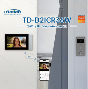 Trudian không thấm nước thông minh Wifi cửa chuông <span class=keywords><strong>video</strong></span> chuông cửa 2 dây thông minh cửa chuông cửa trước điện thoại máy ảnh liên lạc - Product Image 6
