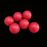 Boules flottantes en plastique PP/PE rouges, petites, rondes, fermées et sans couture, de 20 mm, 25 mm, 25,4 mm (1 pouce), personnalisables, vente en gros