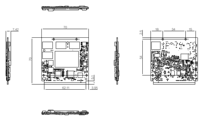 Módulo de CPU Integrado Qseven Intel Elkhart Lake J6412 LPDDR4 16GB EMMC 64GB I210 GbE LVDS CAN 2.0 USB 3.0 2.0 SATA PCIe 70x70mm