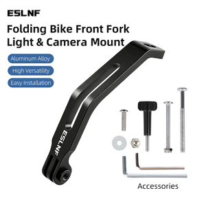 ESLNF Neue Tragbare Langlebige Faltbare Fahrrad-Vordergabelhalterung aus Aluminiumlegierung Leichtgewichtige Fahrradstütze für Falträder - Product Image 1