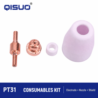 Kit de consommables pour découpeur plasma PT31 LG40, électrode, buse et capuchon de protection 40A pour torche de découpe plasma CUT40 CUT50