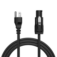 Cable de Alimentación SHEHDS IP65 Impermeable para Exteriores, con Núcleo de Cobre de Alta Pureza, Conexión en Cadena PowerCon para Equipos de DJ y Escenarios