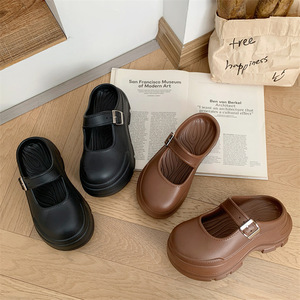 Sandales Mary Jane d'été pour femmes, rehaussantes, avec semelle souple et rembourrée, chaussures de jardin et mules tendance pour l'extérieur - Product Image 3