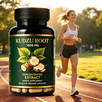 Fournisseur en gros d'extrait de racine de Kudzu, usine de capsules de suppléments alimentaires à base de Pueraria Lobata
