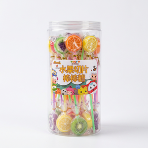 Caramelle Dure alla Frutta Fatte a Mano 20g in Barattolo di Plastica Trasparente, Vendita all'Ingrosso, Personalizzazione OEM - Product Image 2